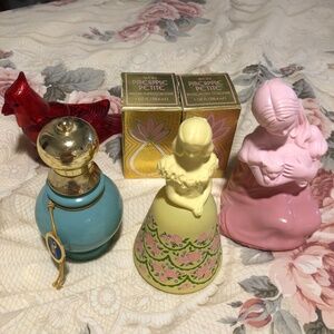 Vintage Avon decanters figurines early 70’s collection